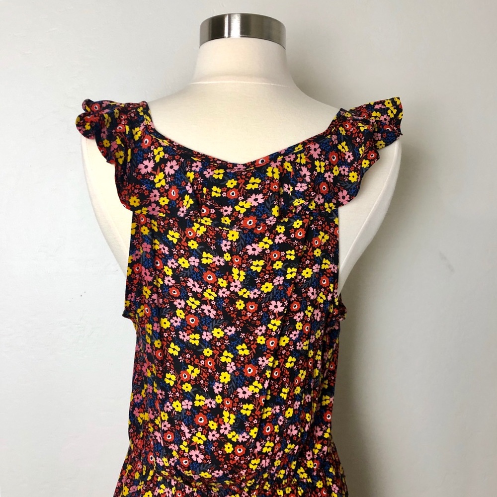 Floral Blossoms Ruffled Shift Dress - Picture 6 of 7